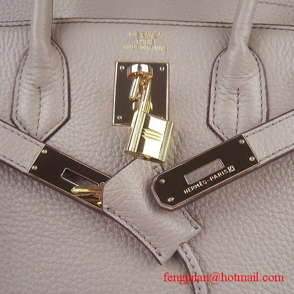 Hermes Birkin 30cm Togo Leather Bag Grey 6088